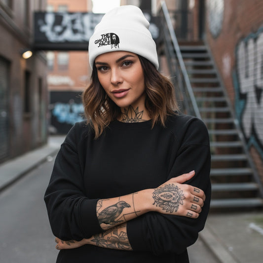 The Ghost Face Cuffed Beanie