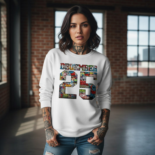 Graffiti Christmas Hoodie/Crew Neck/Shirt