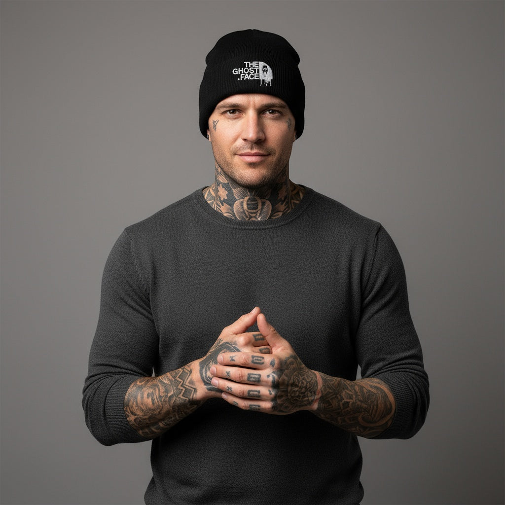 The Ghost Face Cuffed Beanie